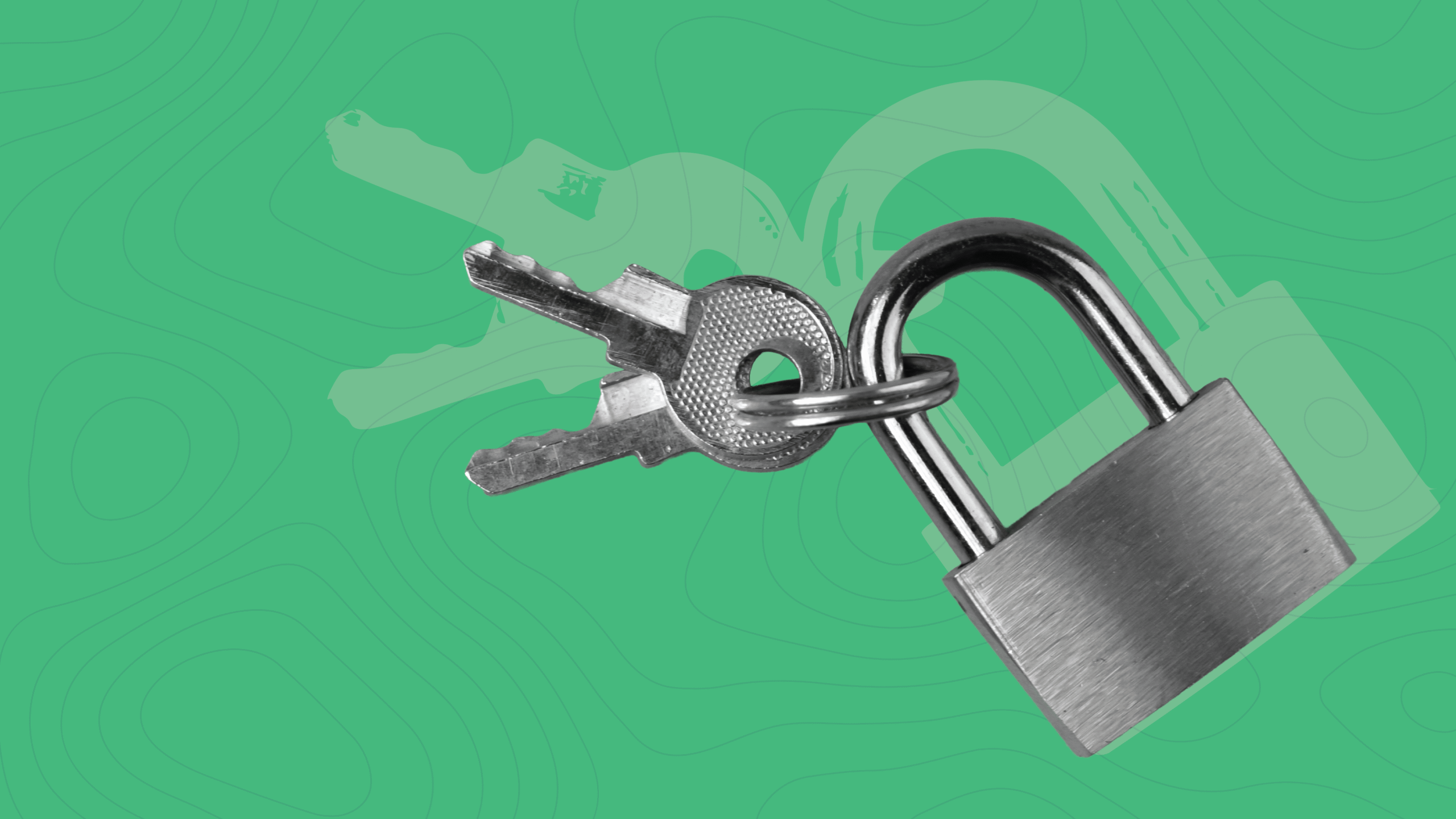 A padlock with keys on it showing how to make your social media accounts more private