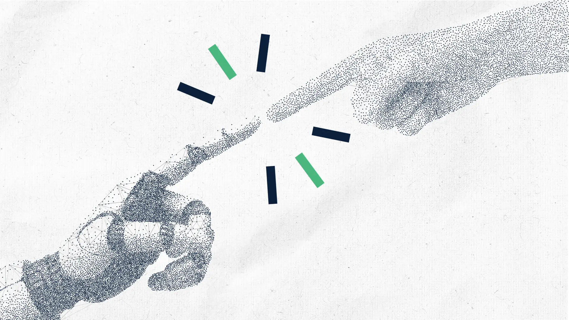 robot touching a human hand